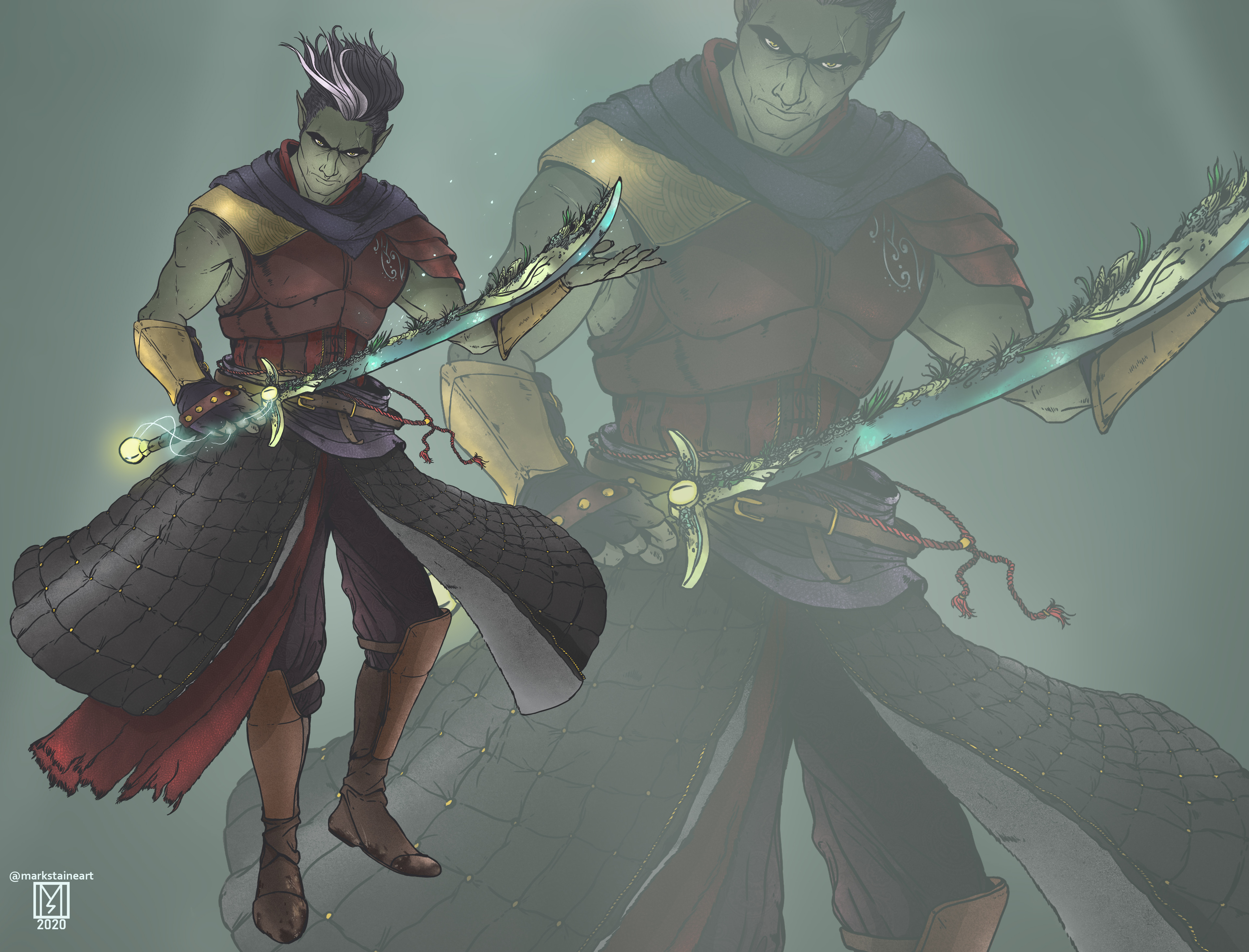 Artstation Fjord Of The Mighty Nein Marco Staines He has a large scar across his face. fjord of the mighty nein marco staines