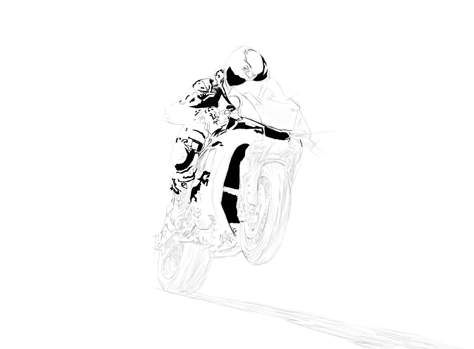 Shiudi Deguchi Yamaha R1 Lapis Sketch