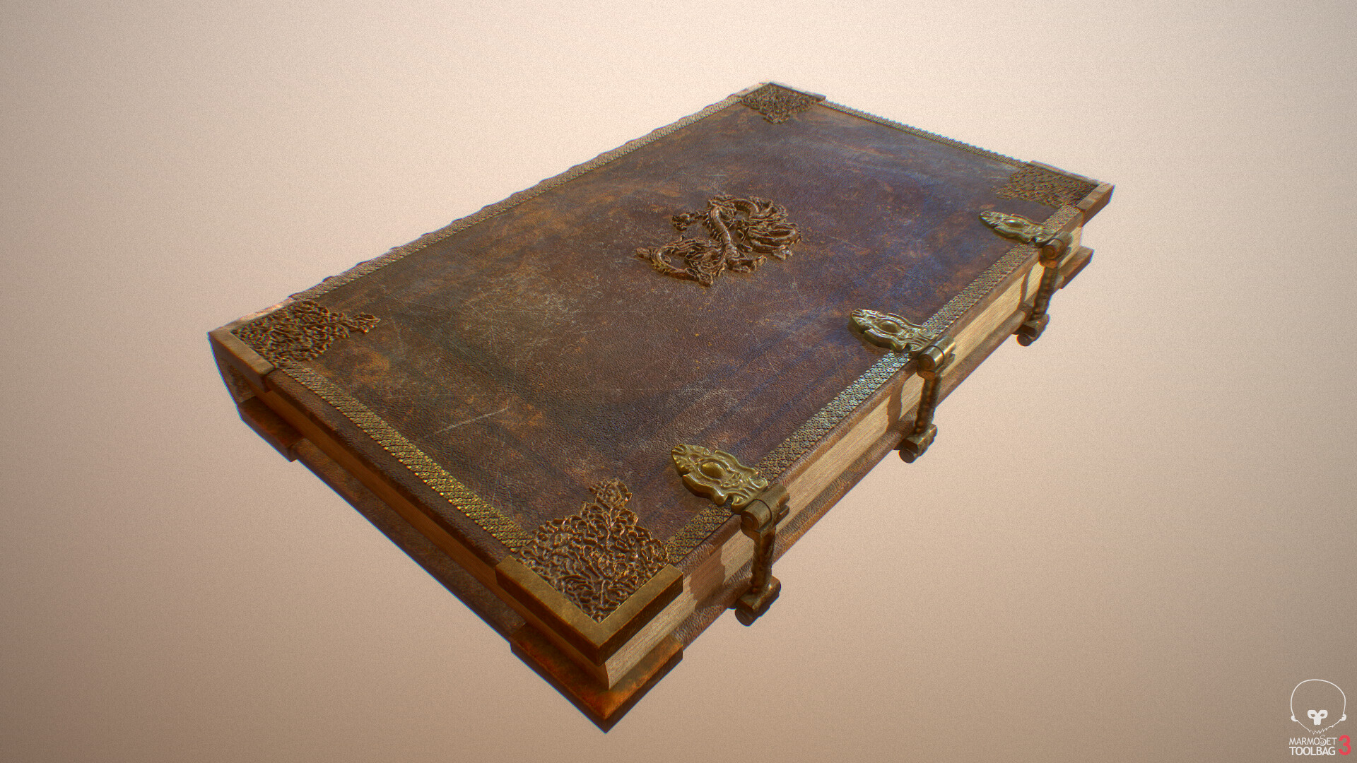 ArtStation - Old Leather Book With Animation