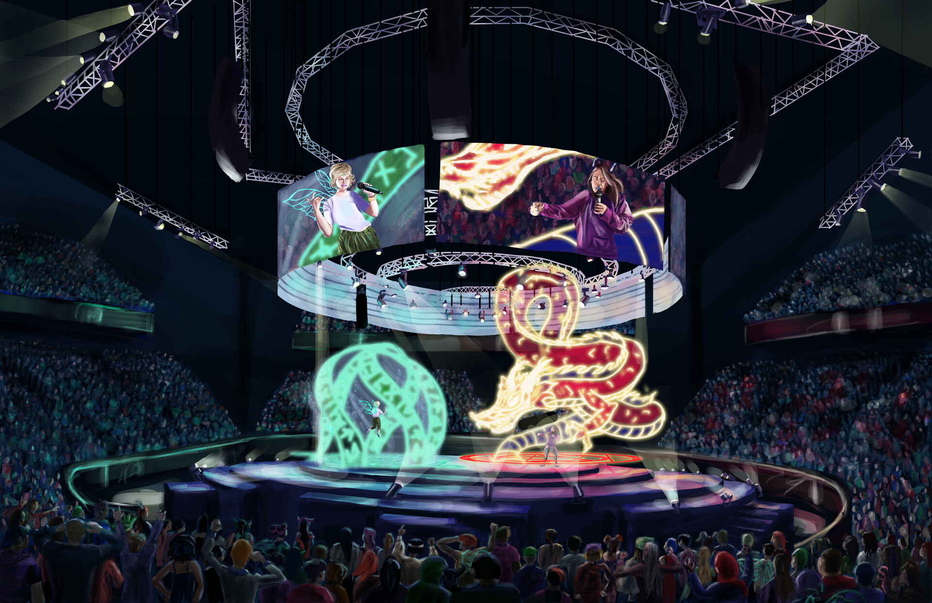 ArtStation - Visual Development - Magical Strike Rappers