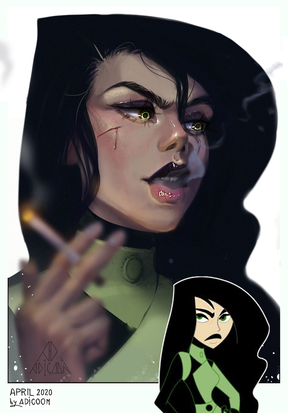 Redraw Shego from Kim Possible