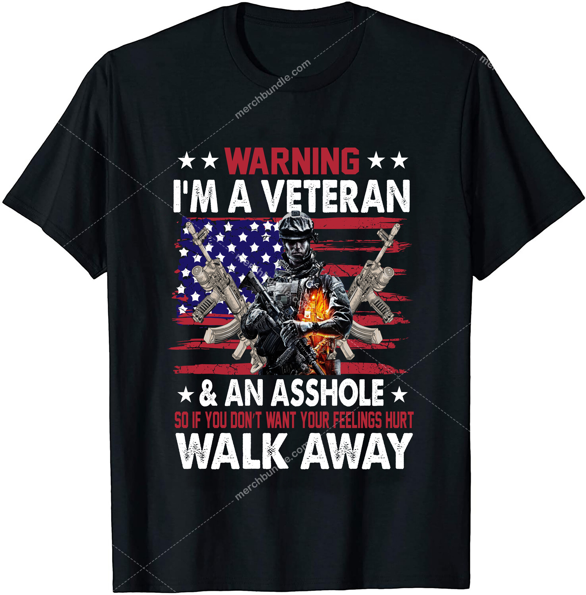 ArtStation - Warning i'm a Veteran T-shirt