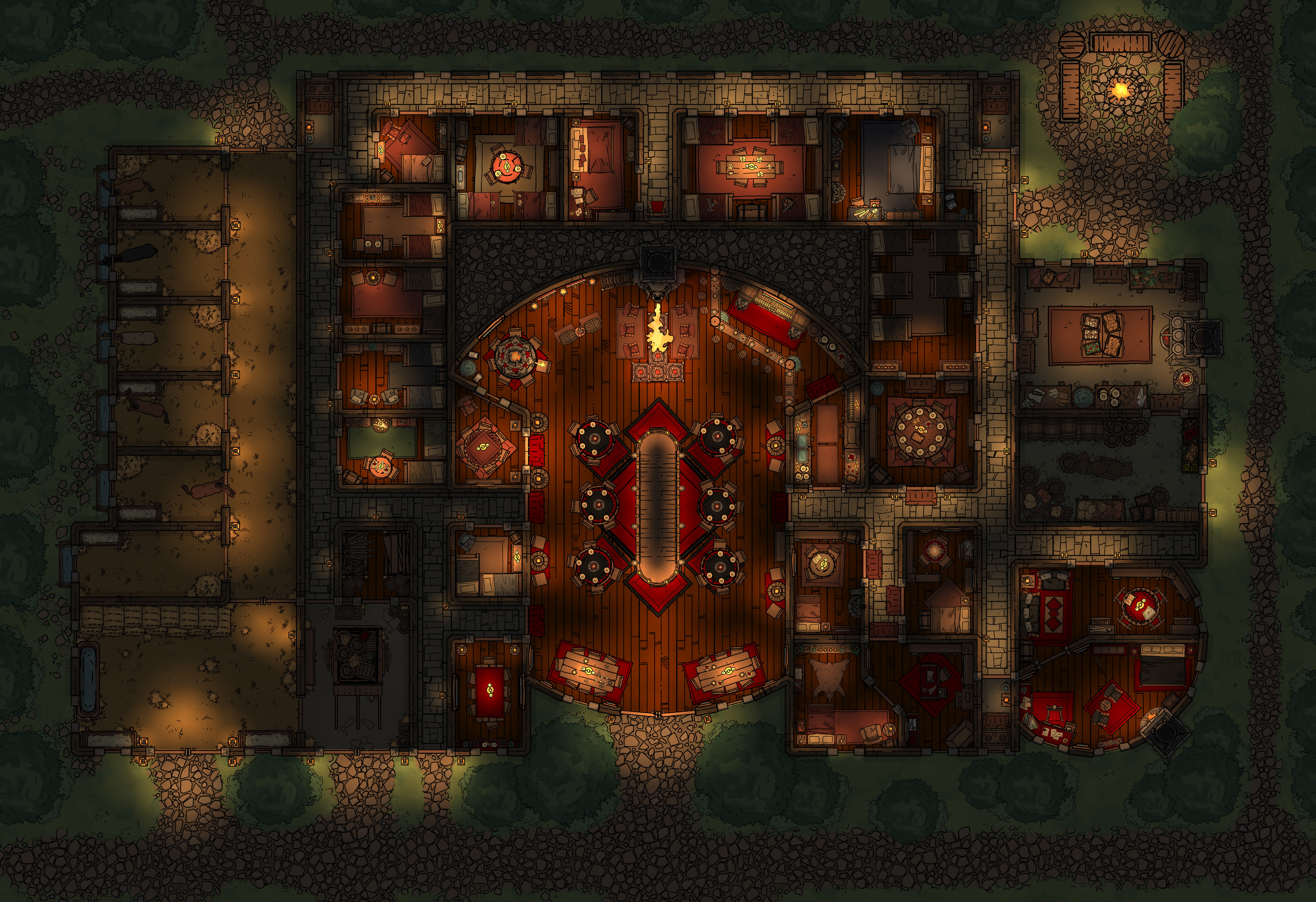 Brimstone Tavern, by Night