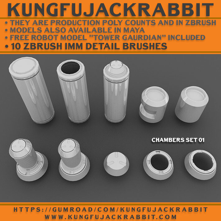 chanber 3d models kit bash set i offer on line for sale