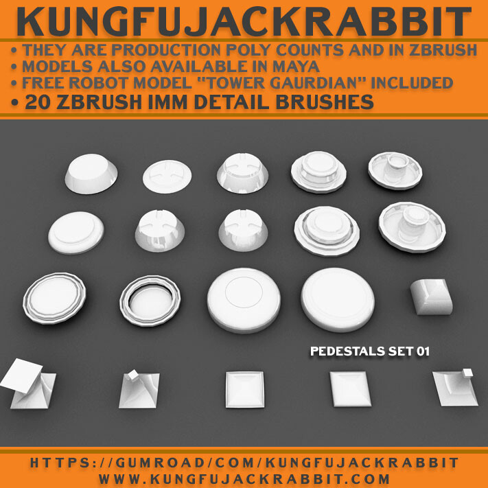 Model pedestals kit bash set i offer on line for sale