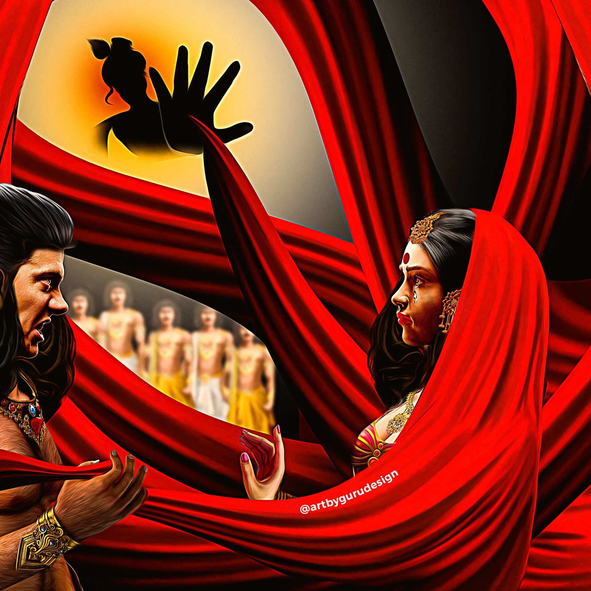 Gururaj Bhandari Draupadi Vastraharan And she was resting, clad in a single cloth. gururaj bhandari draupadi vastraharan