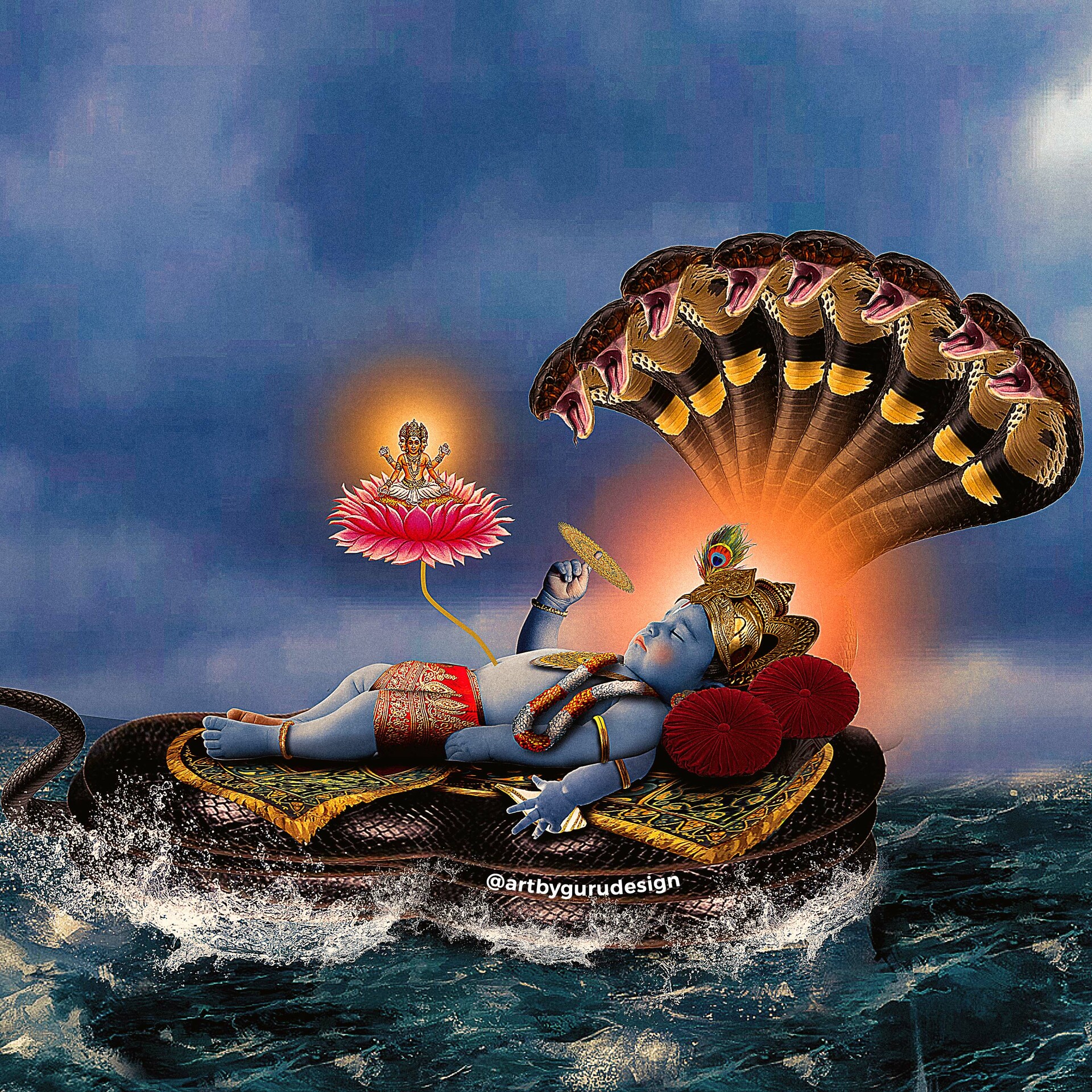 ArtStation - Vishnu Sleeping