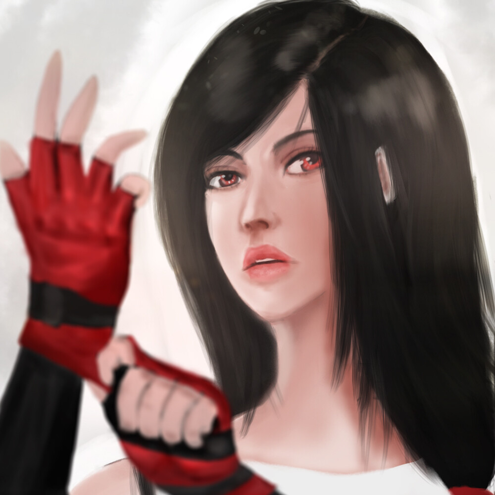 ArtStation - Tifa - FF7 Fanart - wlop study