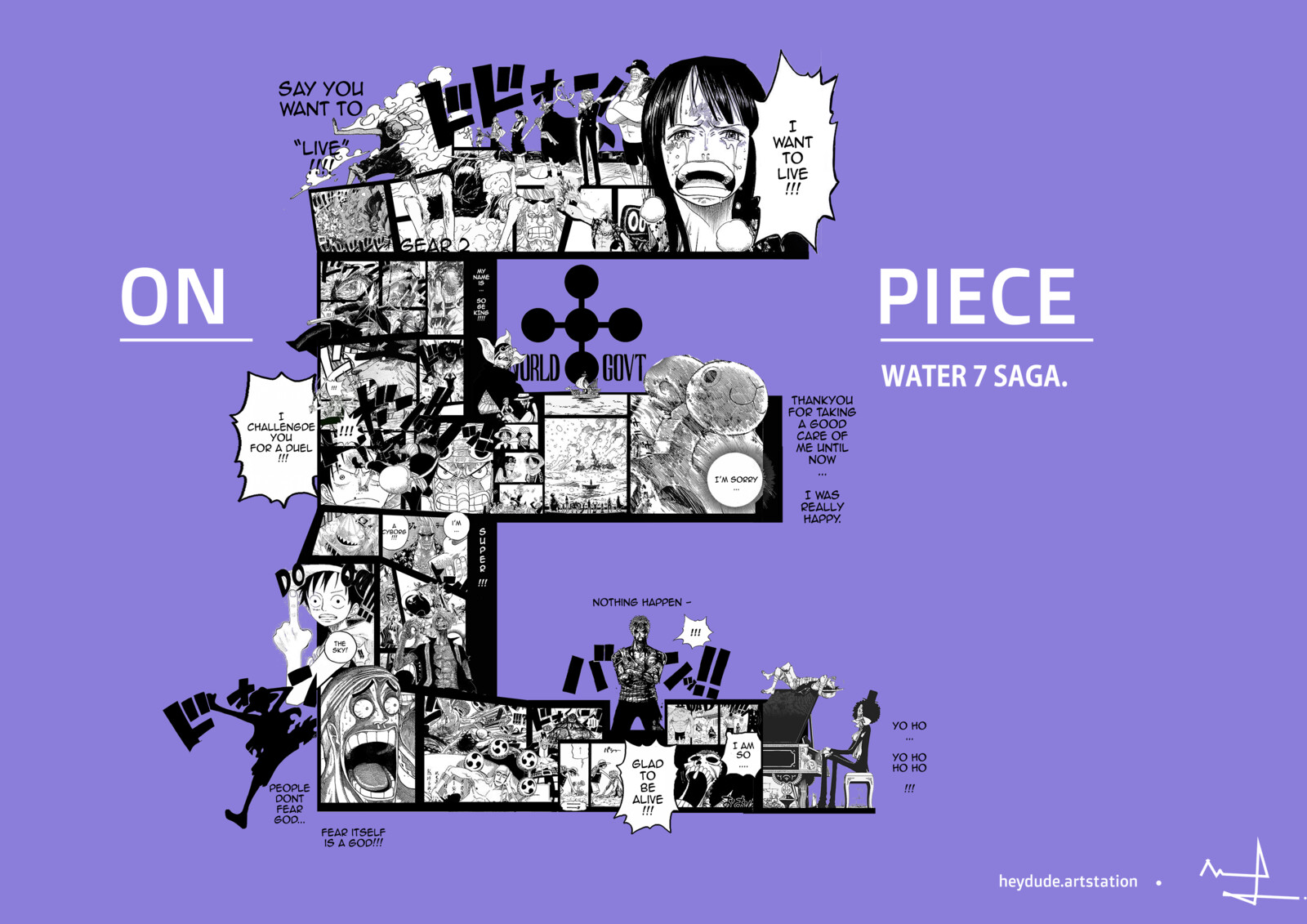 Onepiece text fill-in art #3