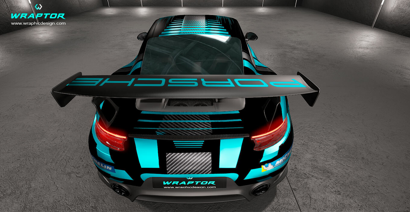 Wrapping Studio - Car Wrapping prototype Porsche GT2 RS  Animal