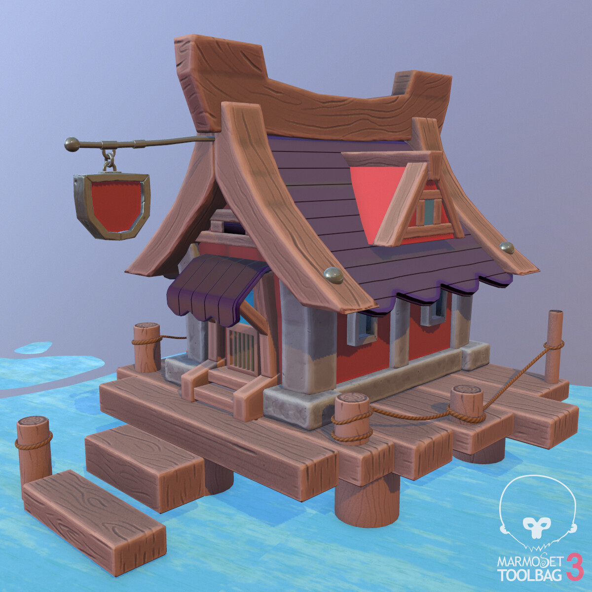 ArtStation Fishing Hut