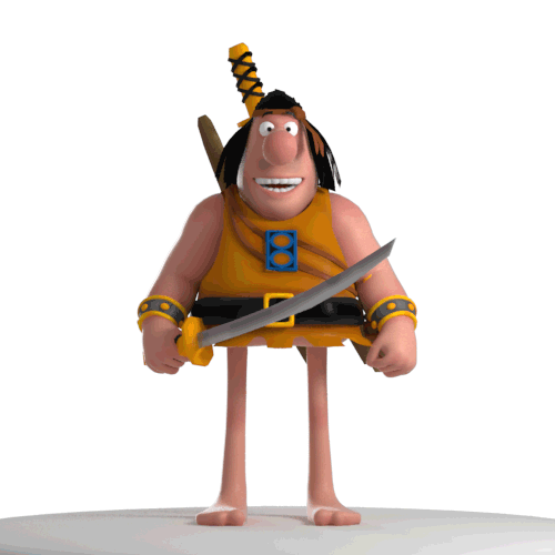 3d animation character gif