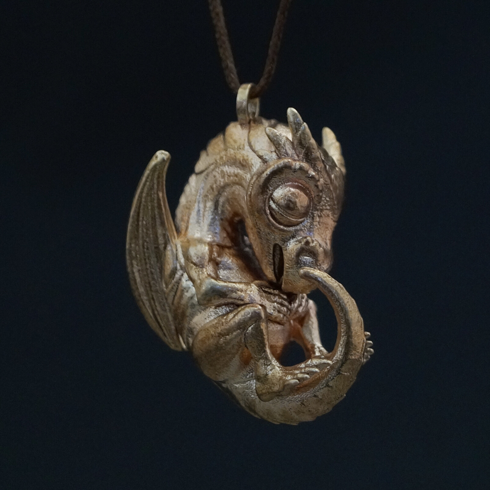 3D Print of Brass Dragon by GhostfaceKnuts