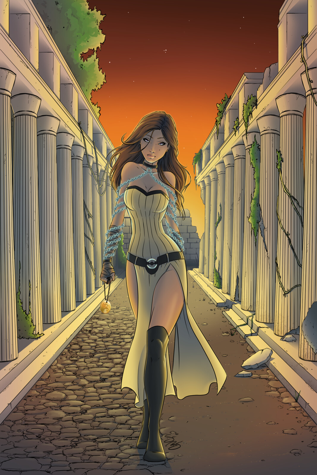 Cover page for Isidora and the Immortal Chains