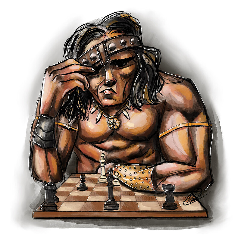 Conan the Barbarian and his Chesty Chess