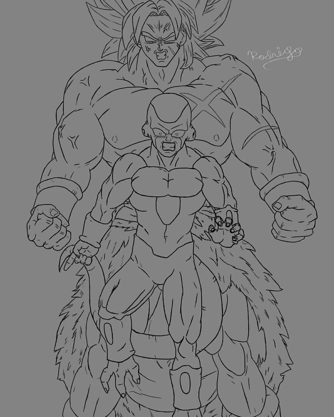 ArtStation - Broly and Freeza