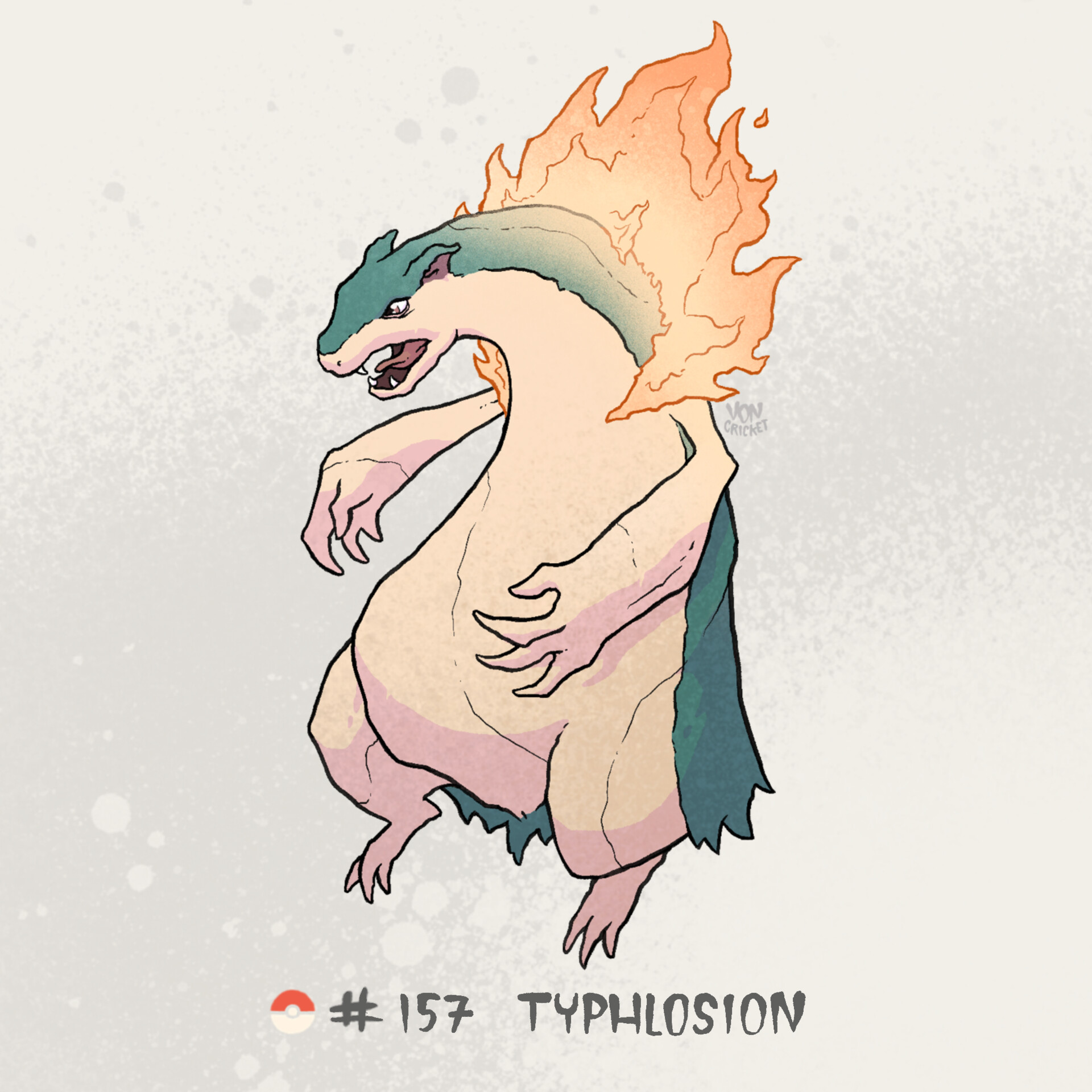 Typhlosion - #157 -  Pokédex