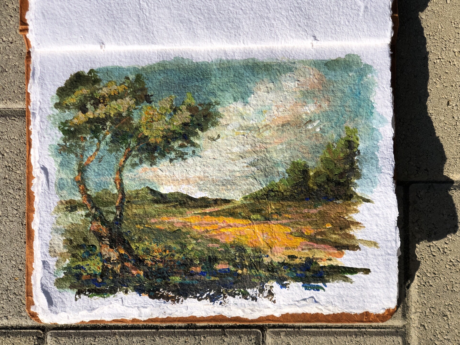 ArtStation Acrylic demo for my SAA zoom painting class