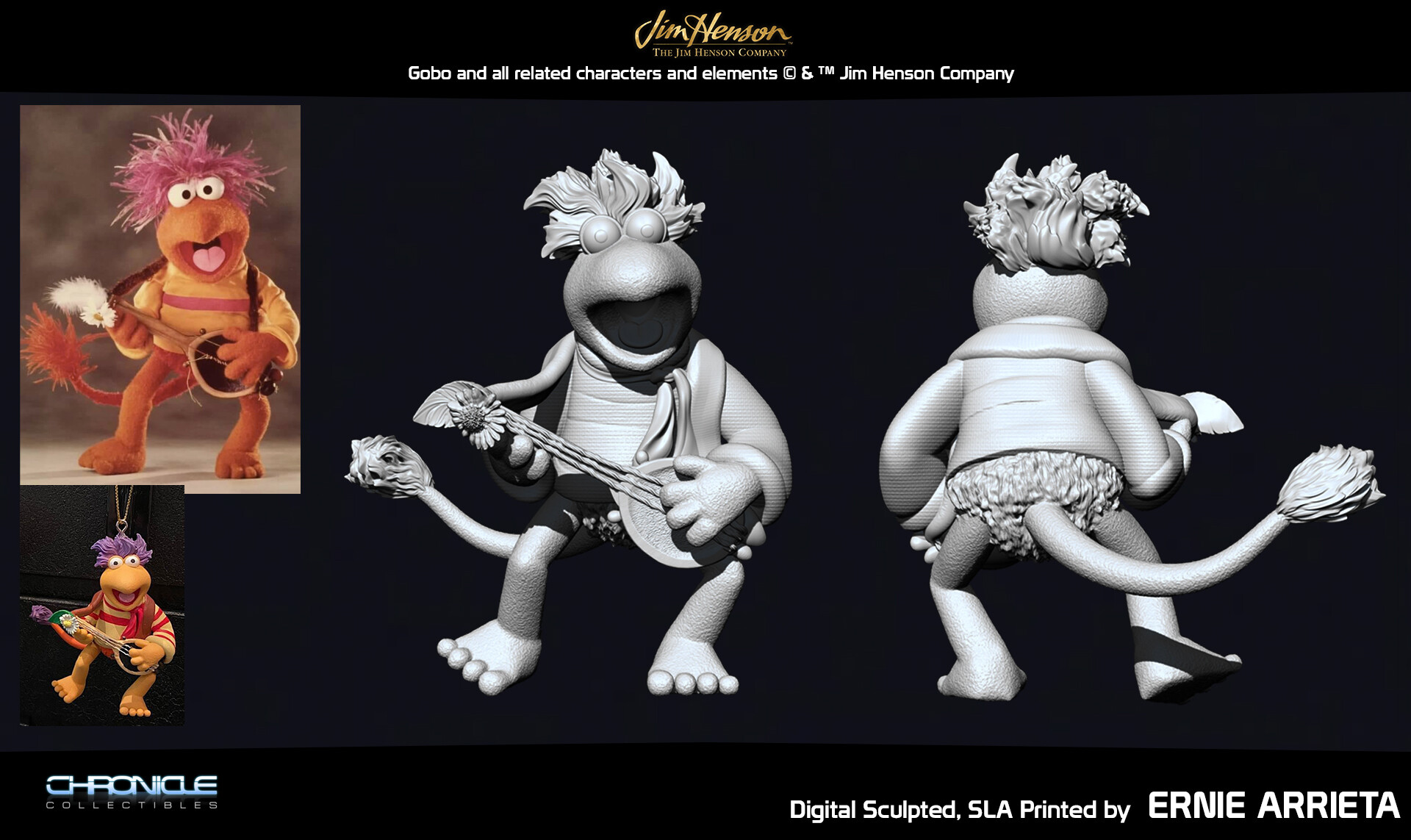 Animationink Chronicle Collectibles Fraggle Rock 1 48 Scale Gobo Red Completed For Jim Henson Company You can use your mobile device without any trouble. completed for jim henson company