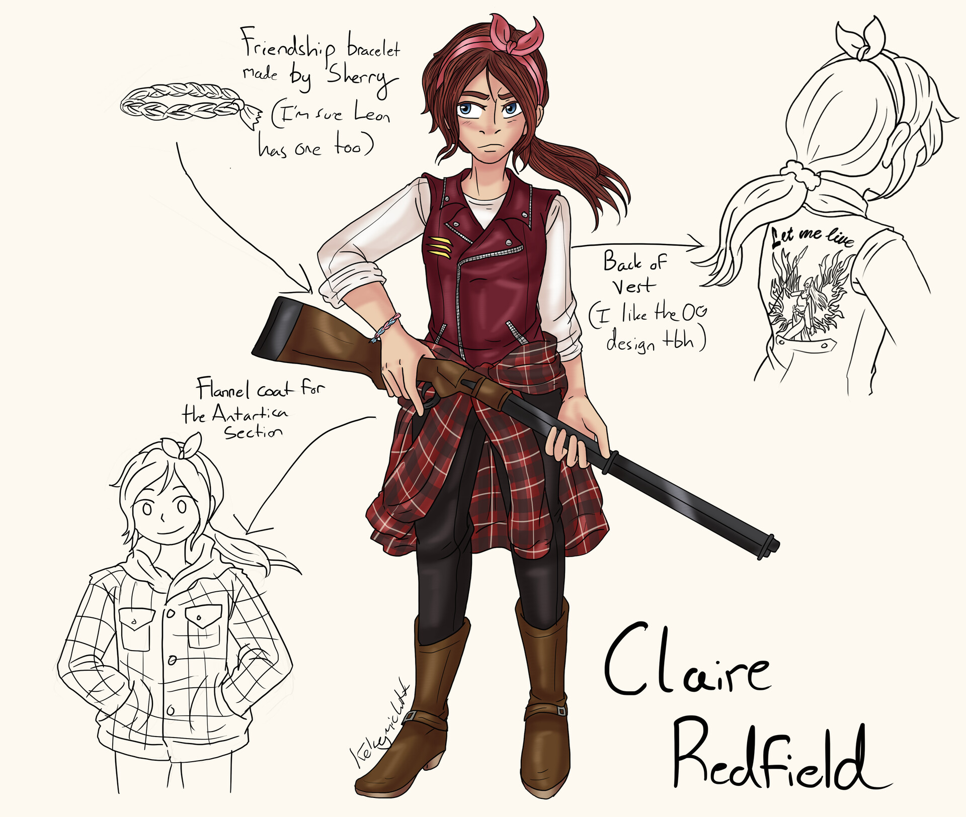 Fan-made Resident Evil Code Veronica Remake Concept Art Looks