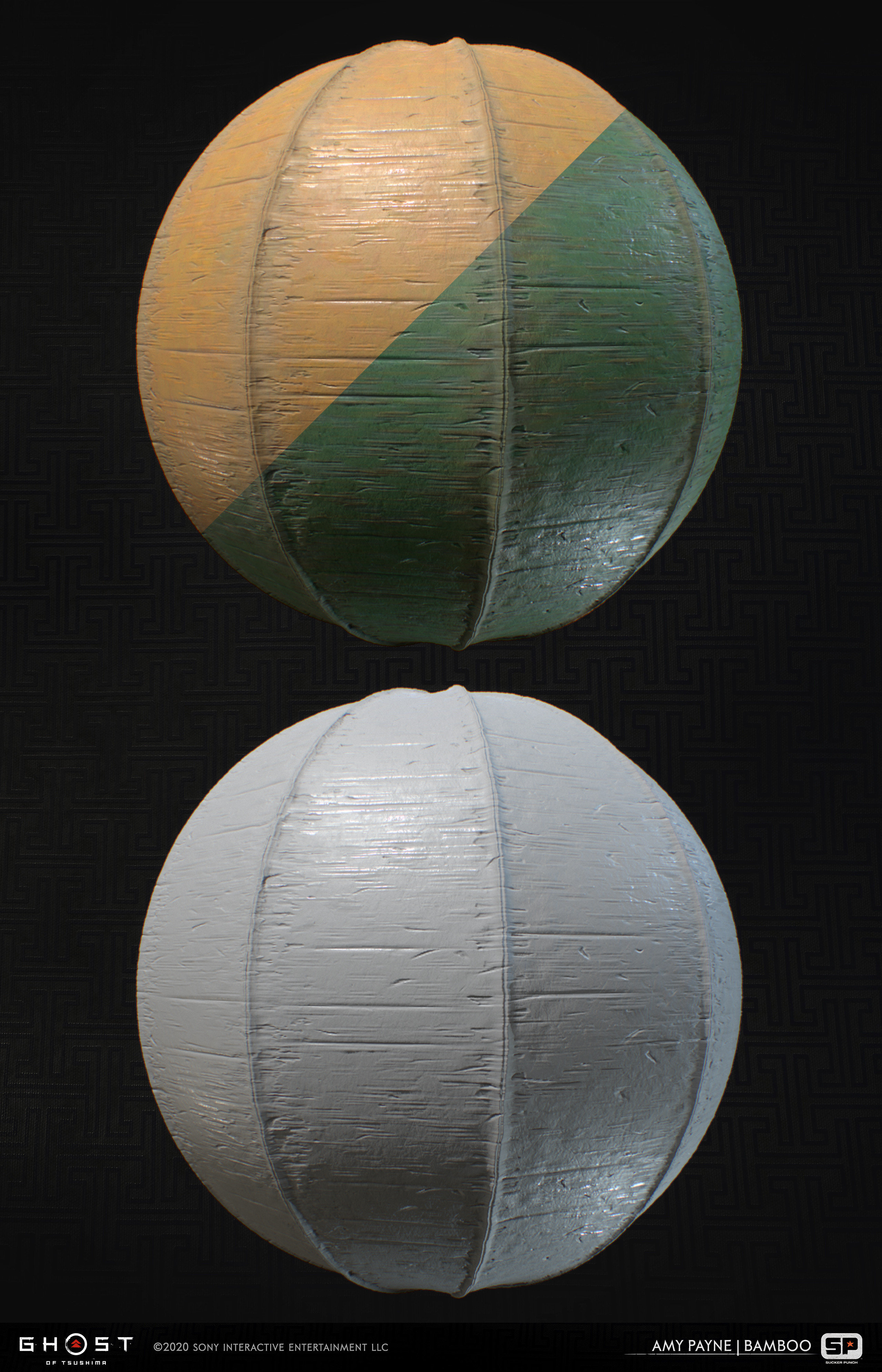 Bamboo materials used as base bamboo throughout the majority of the game. 100% Substance Designer.