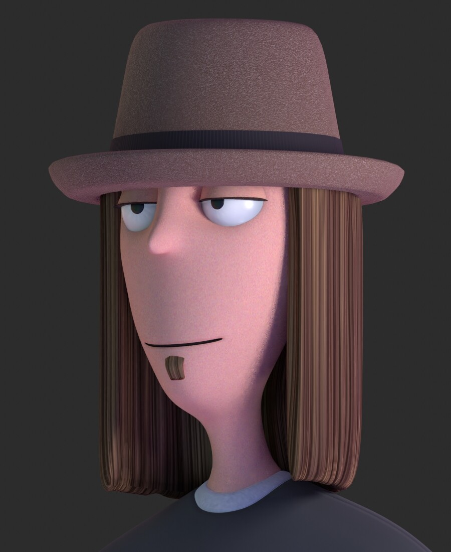Got Josh textured--now I have to get him on to the rig and pose him. I'm also going to have to make him a bass!
