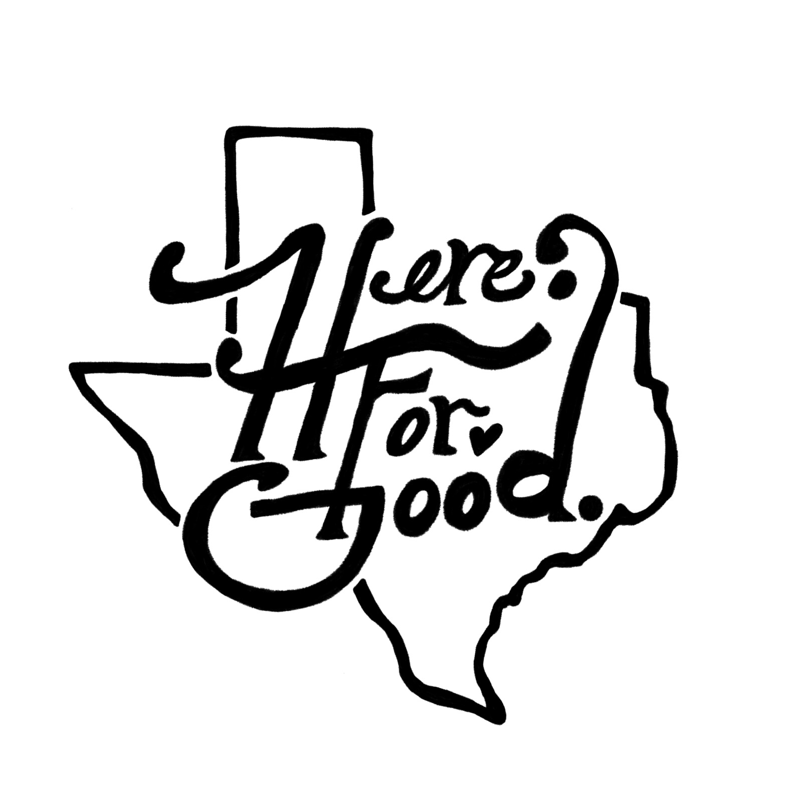 "Here for Good" Retreat T-Shirt Design (2019)