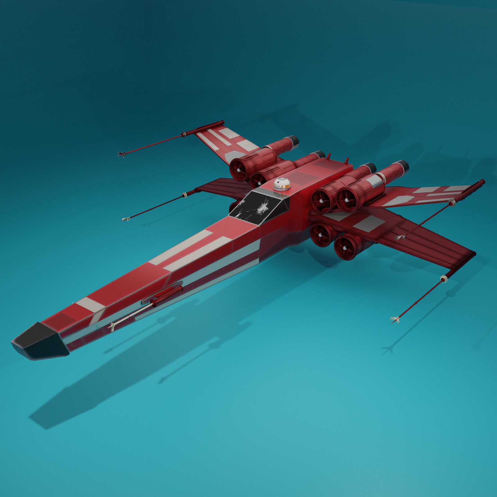 ArtStation Low poly X Wing