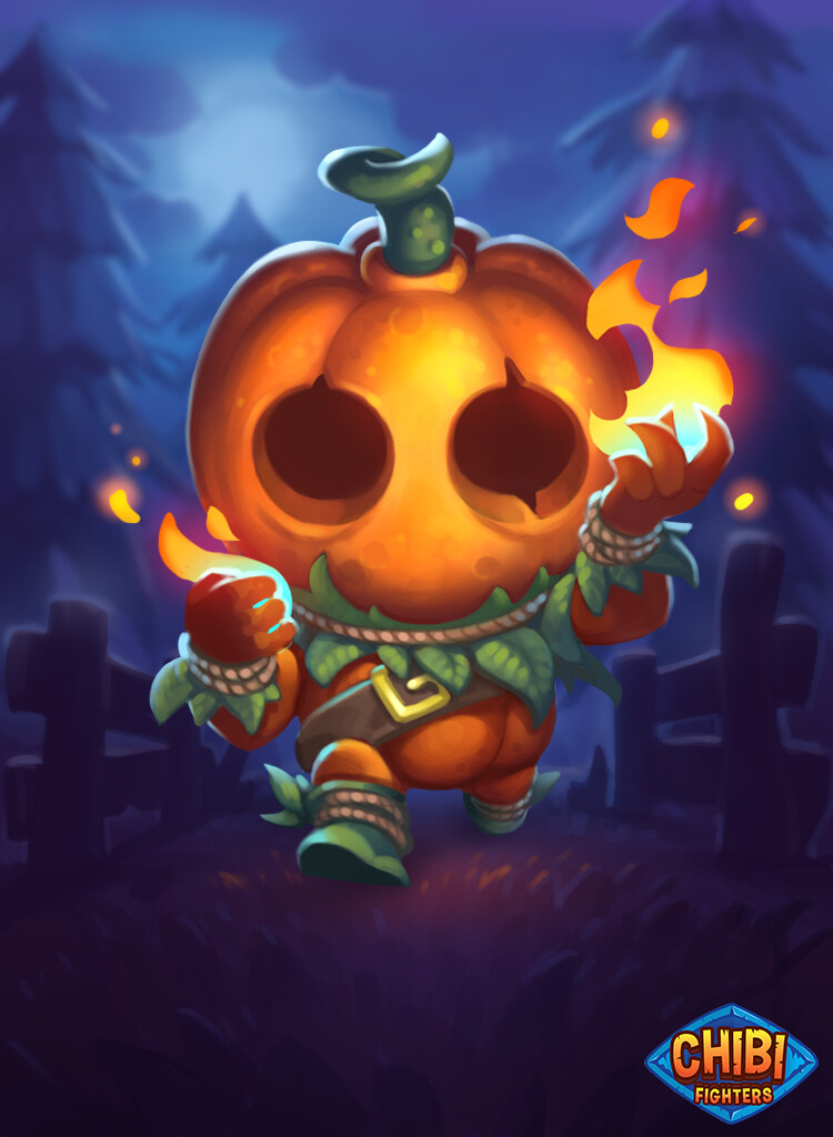 ArtStation - Chibi Fighters - Pumpkin