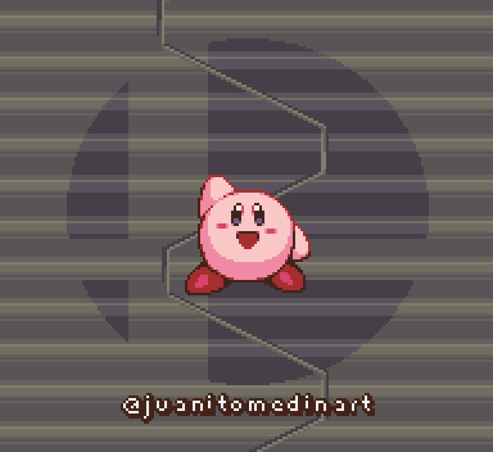 ArtStation - Kirby Wallpaper ~ pixel art