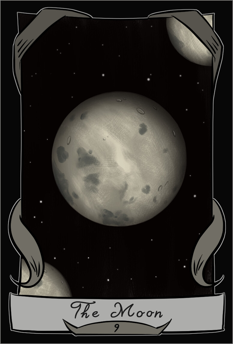 ArtStation - The Moon - Blades In The Dark Tarot Card