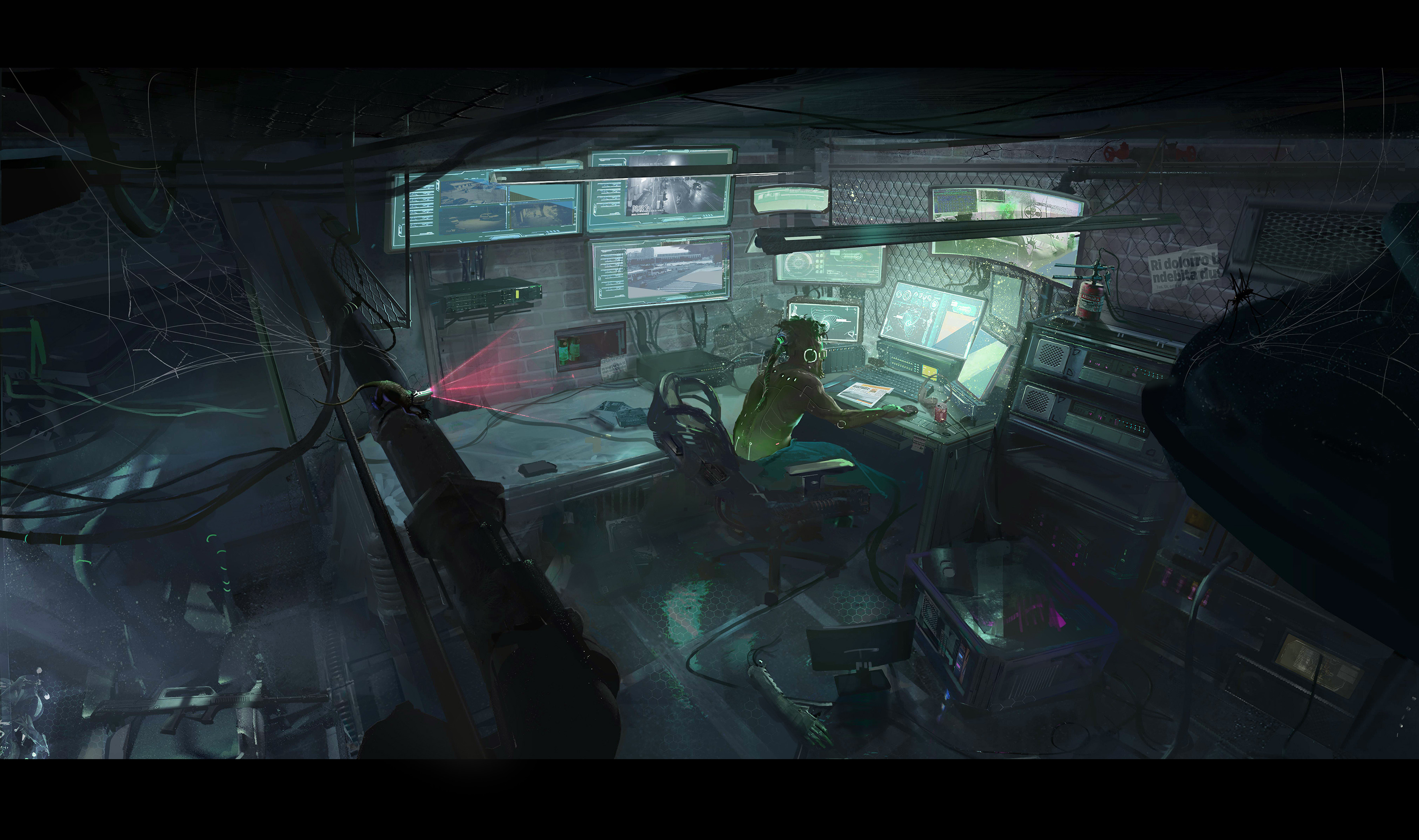 Cyberpunk Room by Haijie Wang : r/Cyberpunk_Room