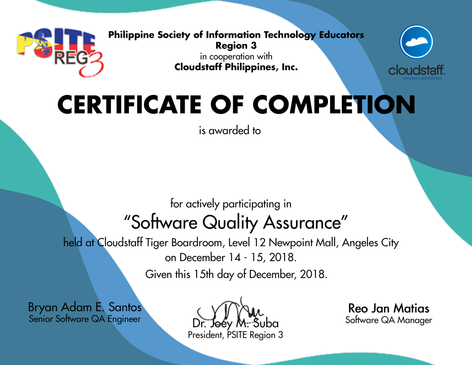 Juan Paolo Rodrigo Denaga III OJT Certificate Sample Juan Paolo Rodrigo Denaga III OJT Certificate Sample