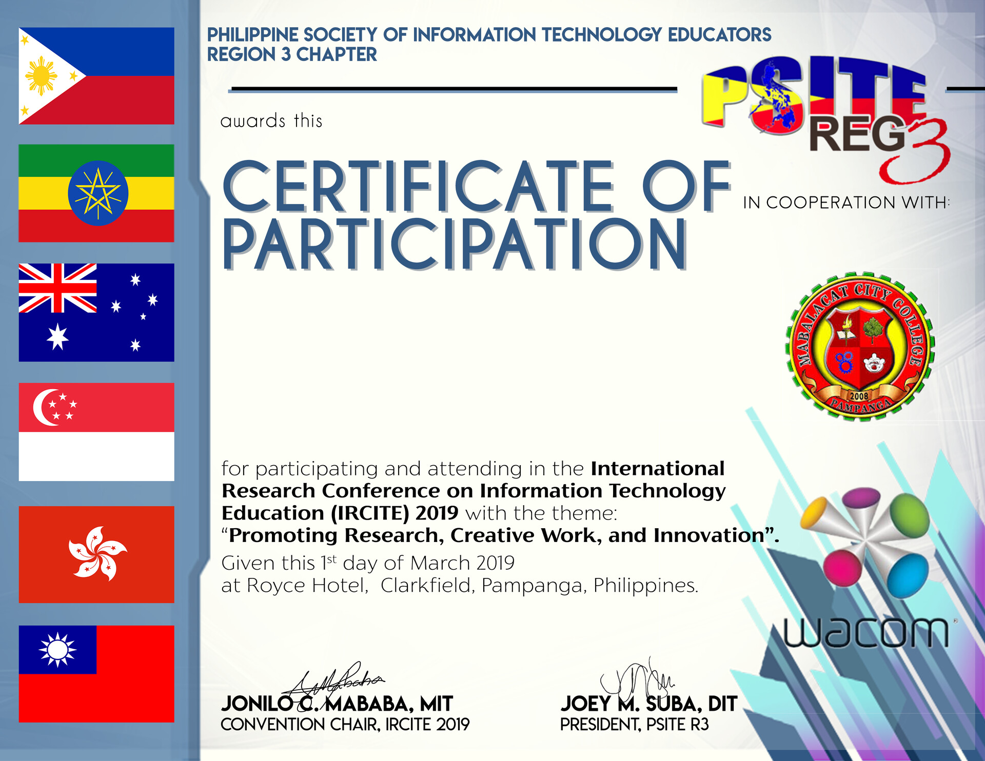 Juan Paolo Rodrigo Denaga III OJT Certificate Sample