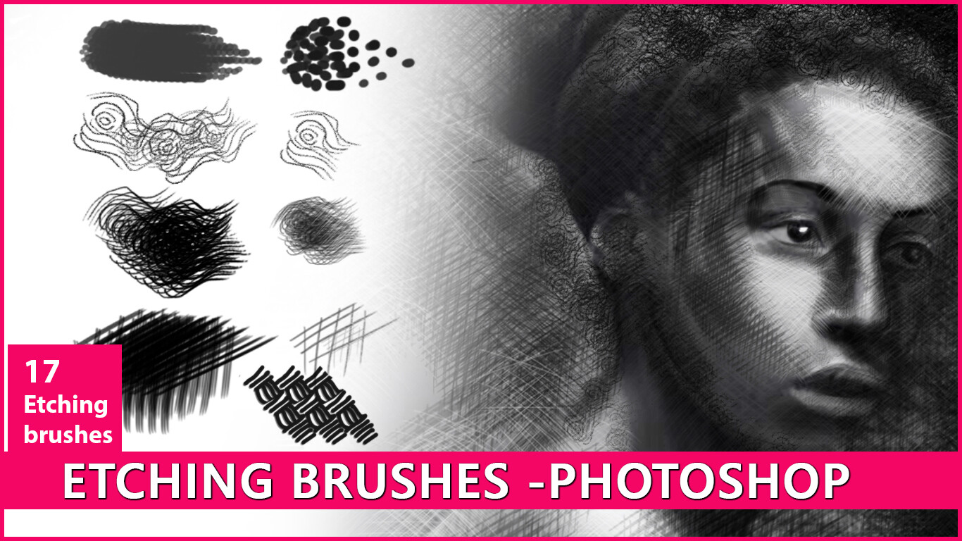 ArtStation 17 etching brushes