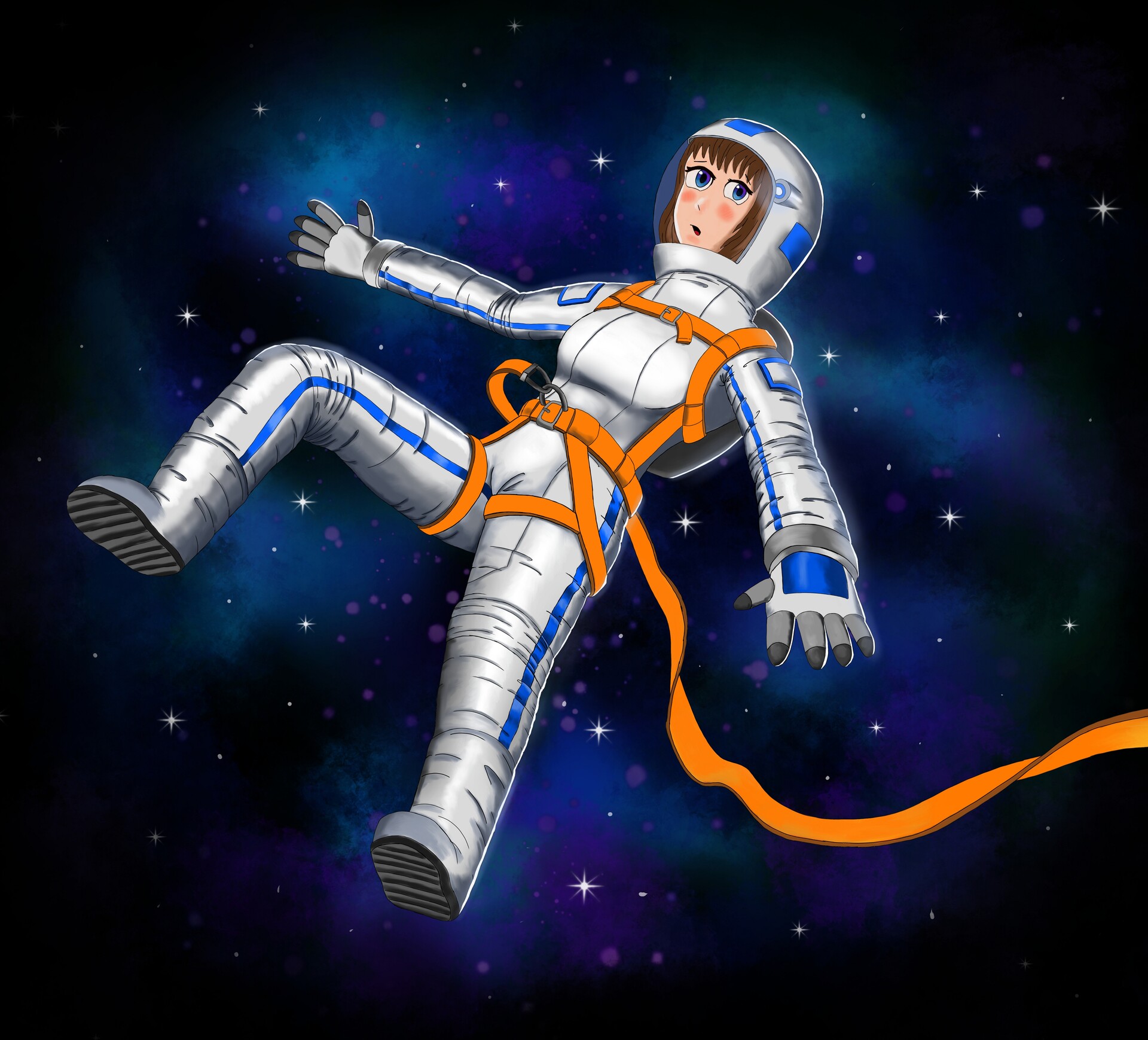 Astronaut Anime Drawing