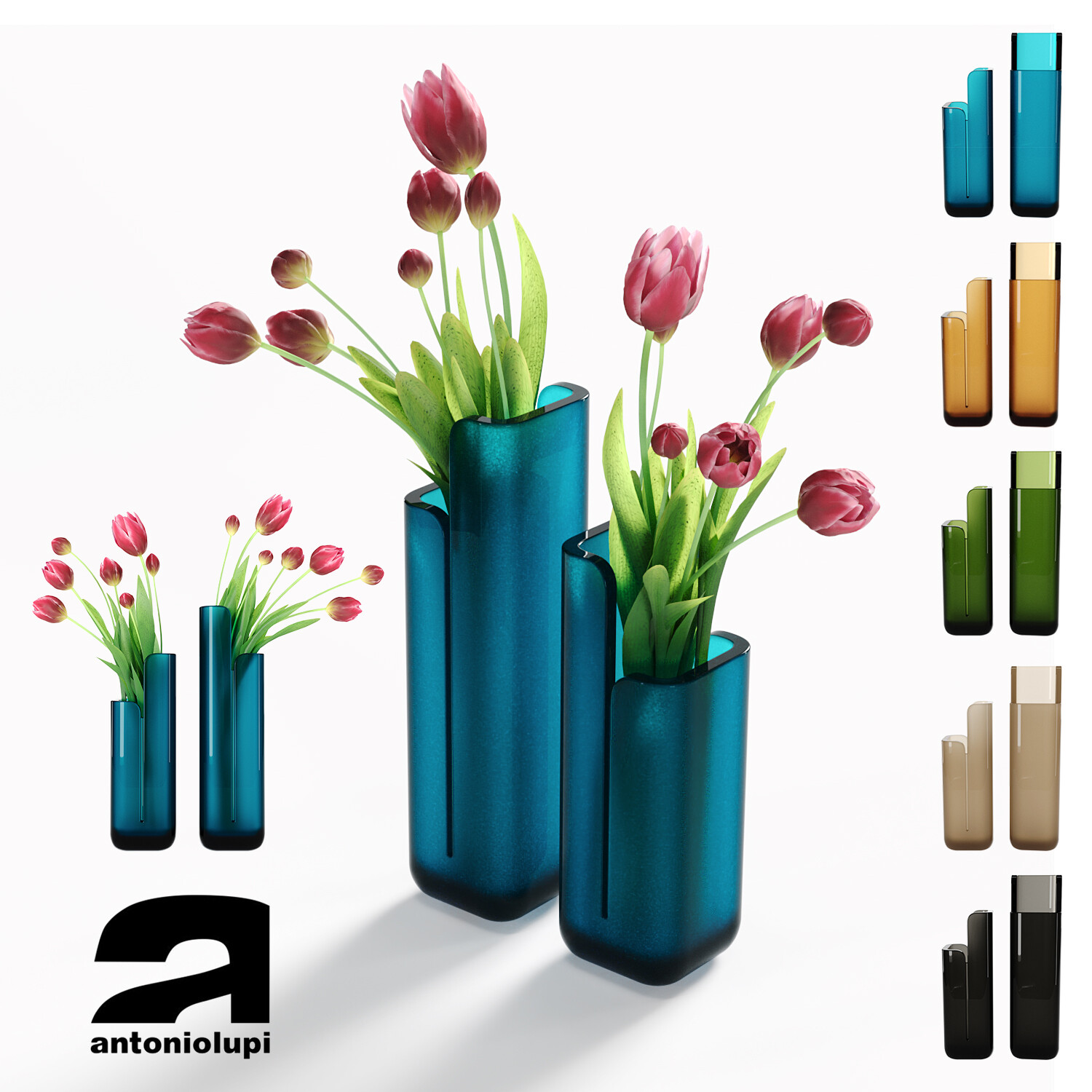 Crystalmood Vase MASA By Antonio Lupi Design