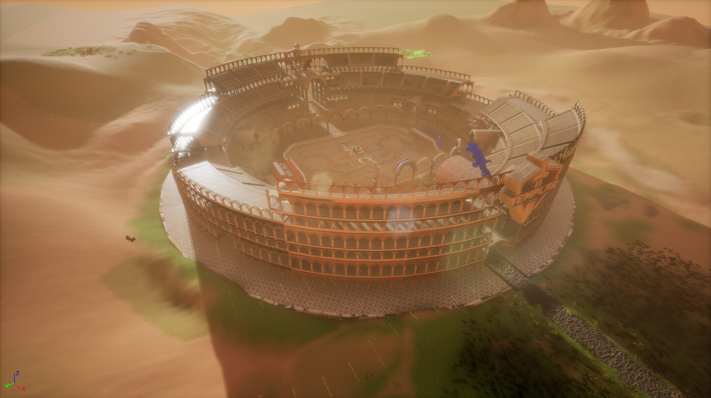 Artstation Rocket League Rome Themed Arena Stadium Alexander Jansson