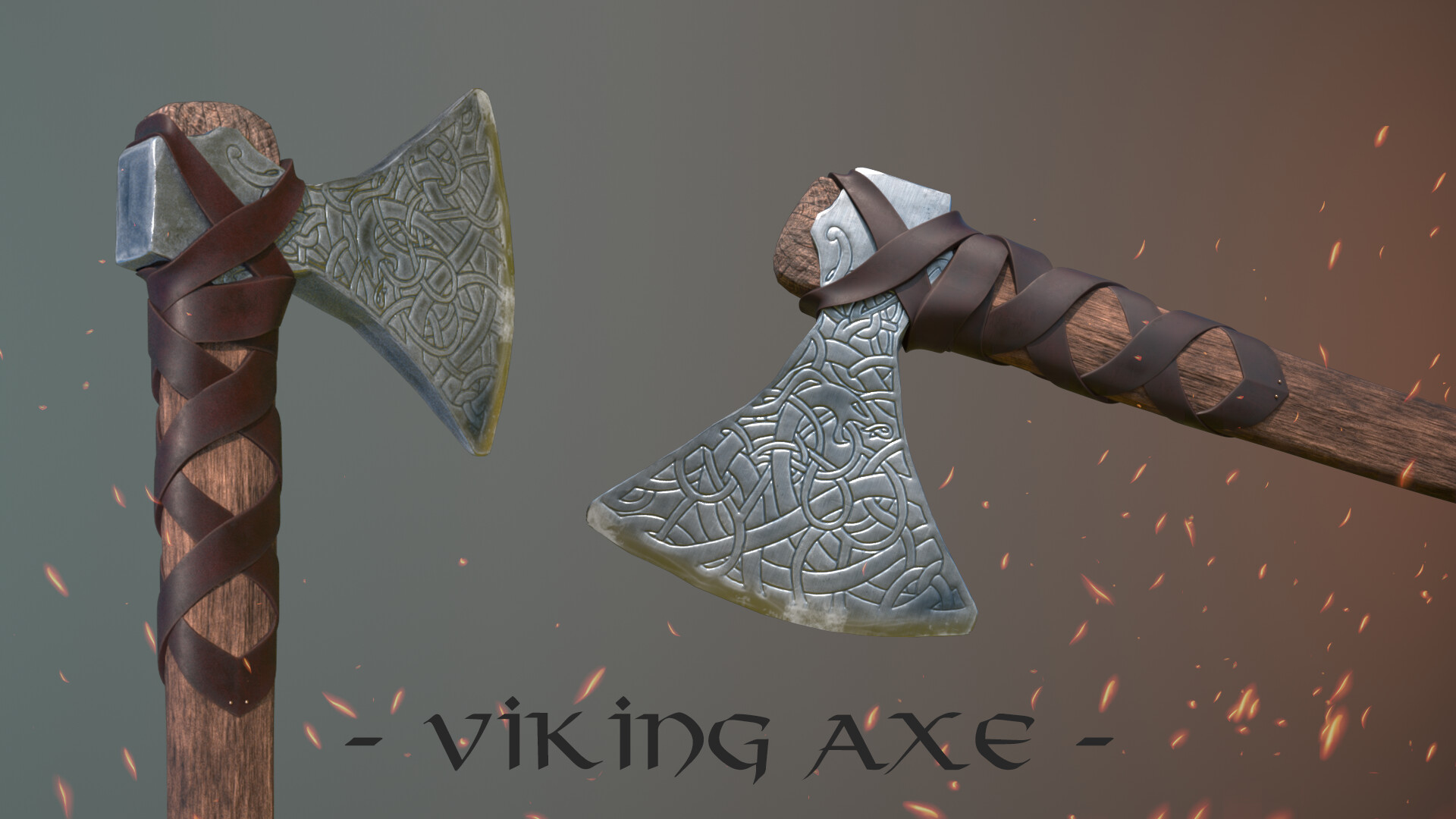 Artstation Viking Axe Camille Schwartz