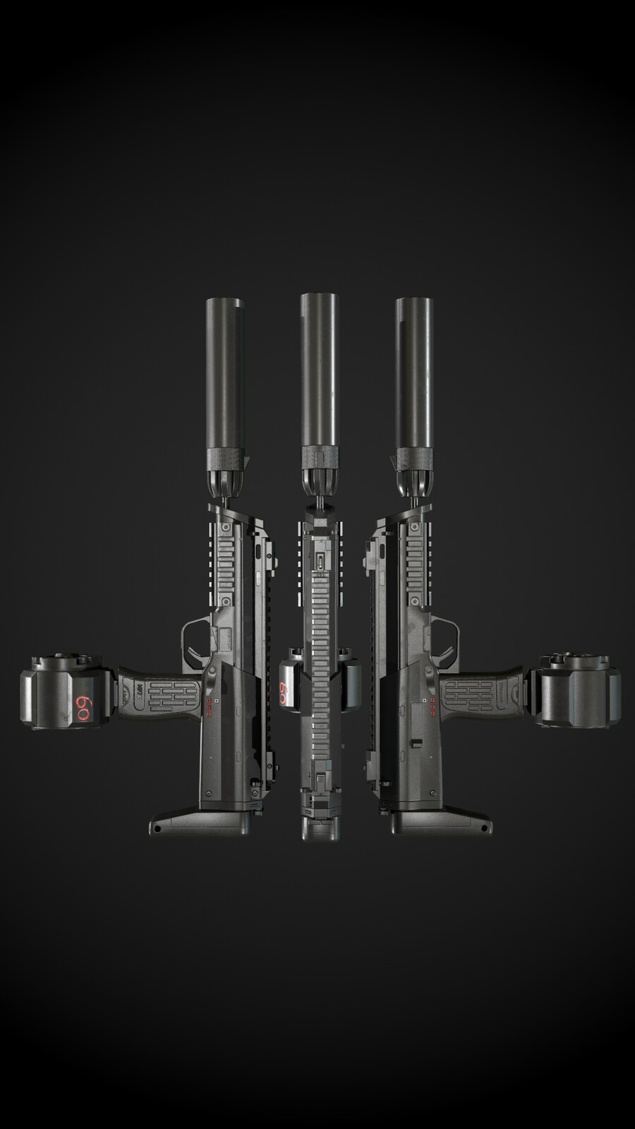 Just doing what everyone else does with this composition. Doesn't look too good with this gun, though