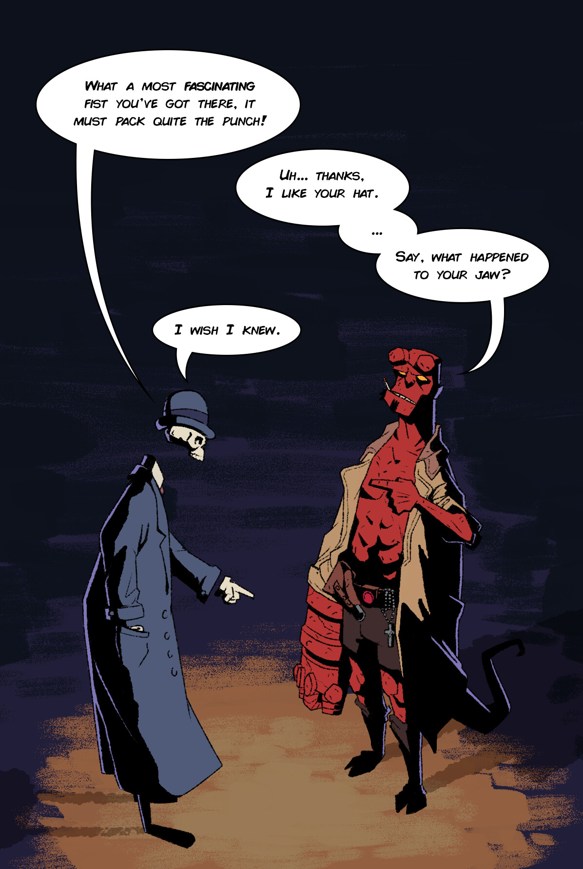 The Strange Tales Of Oscar Zahn ArtStation - Hellboy meets Oscar Zehn