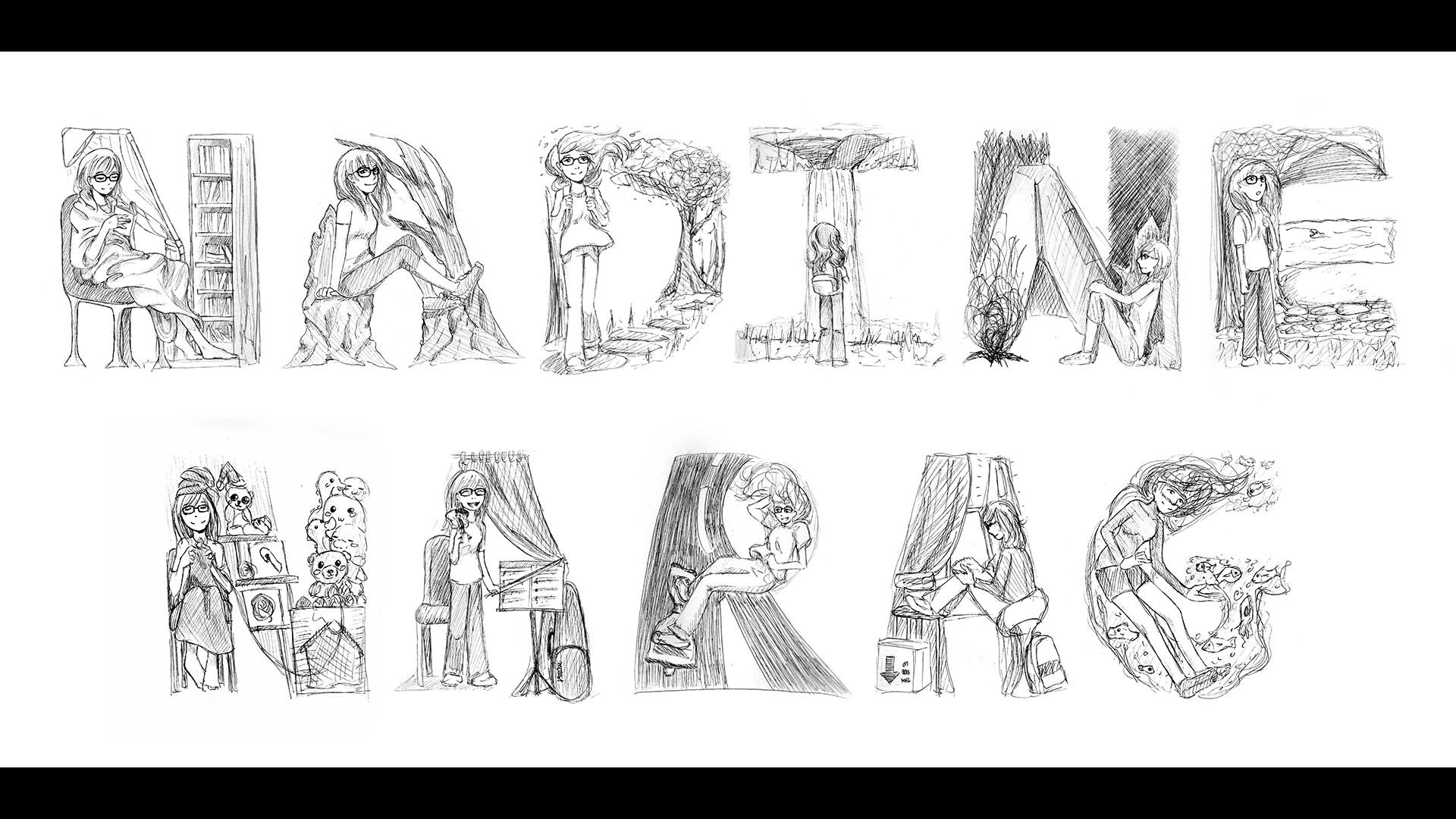 Artstation Letras Y Figuras 15 Nadine Narag