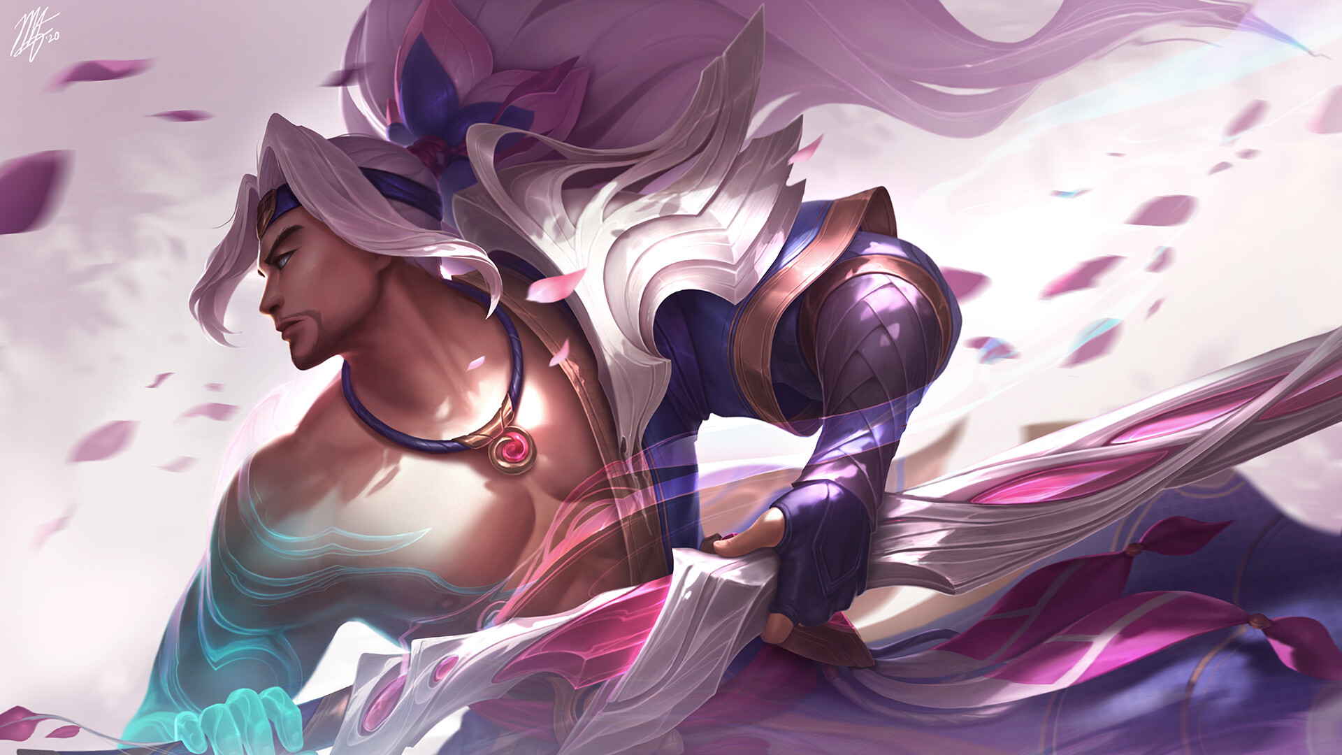 Megan O Rourke Spirit Blossom Yasuo Illustration Spirit blossom ahri, spirit blossom cassiopeia, spirit blossom kindred, spirit blossom riven official league of legends champions splash arts. megan o rourke spirit blossom yasuo