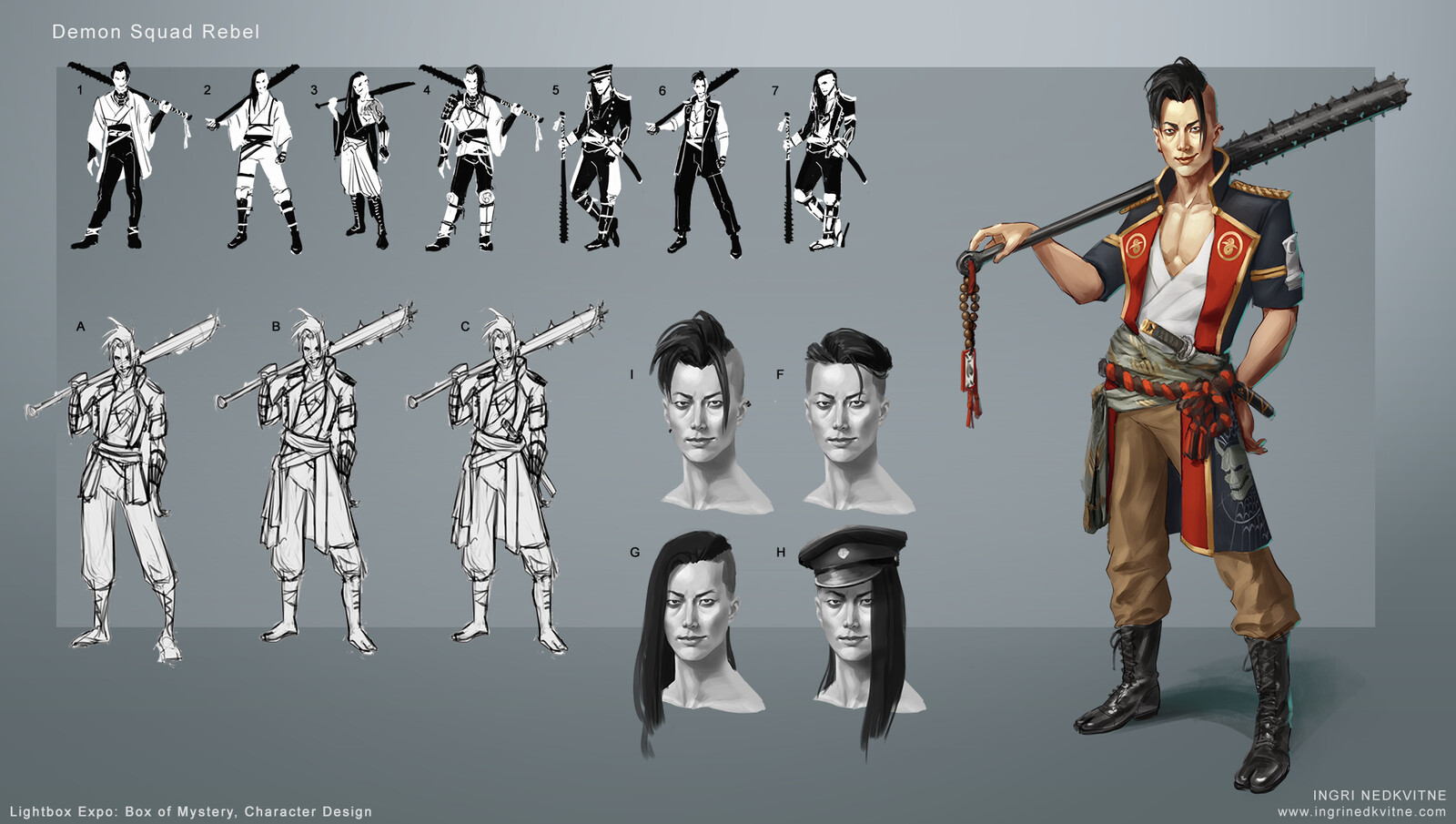 Iteration process for Demon Squad Rebel