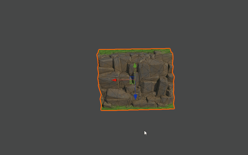 Little display of the tiling mesh i used to make the  cliffs