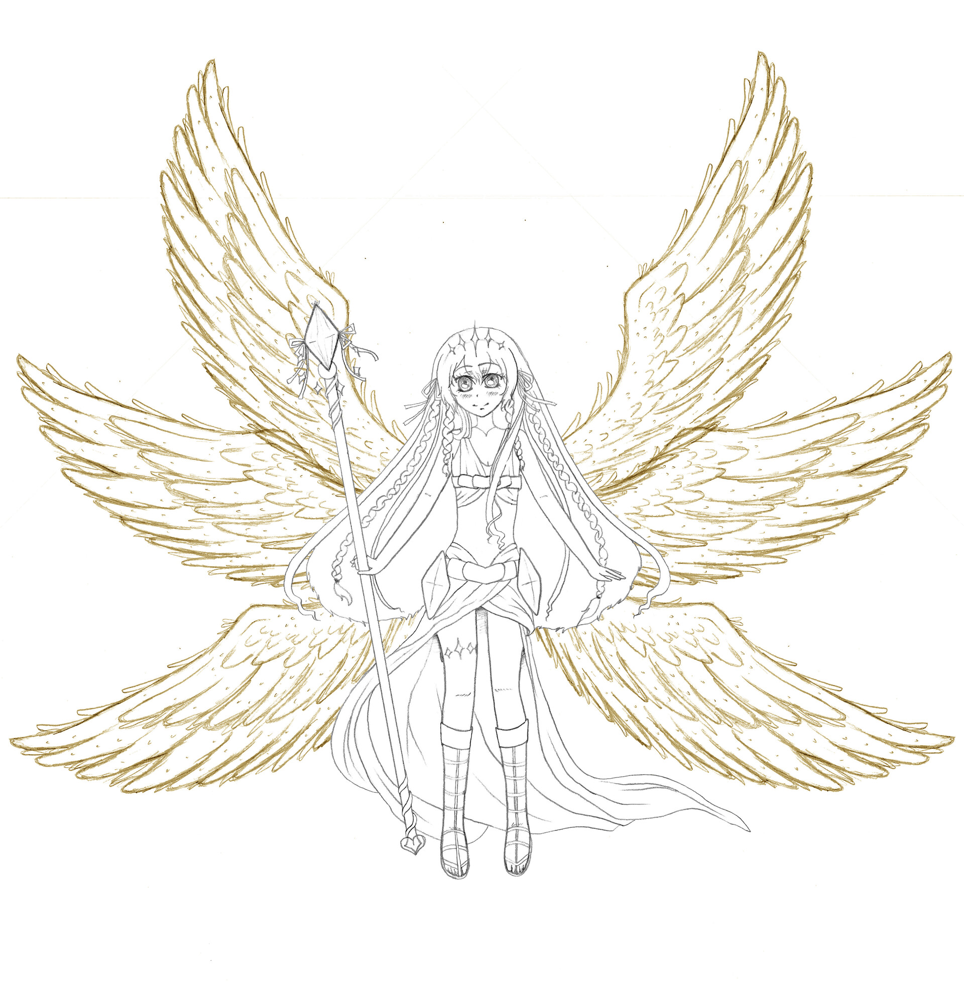 ArtStation - Angel Girls | Manga Commission (Custom Order) | Character  Designs