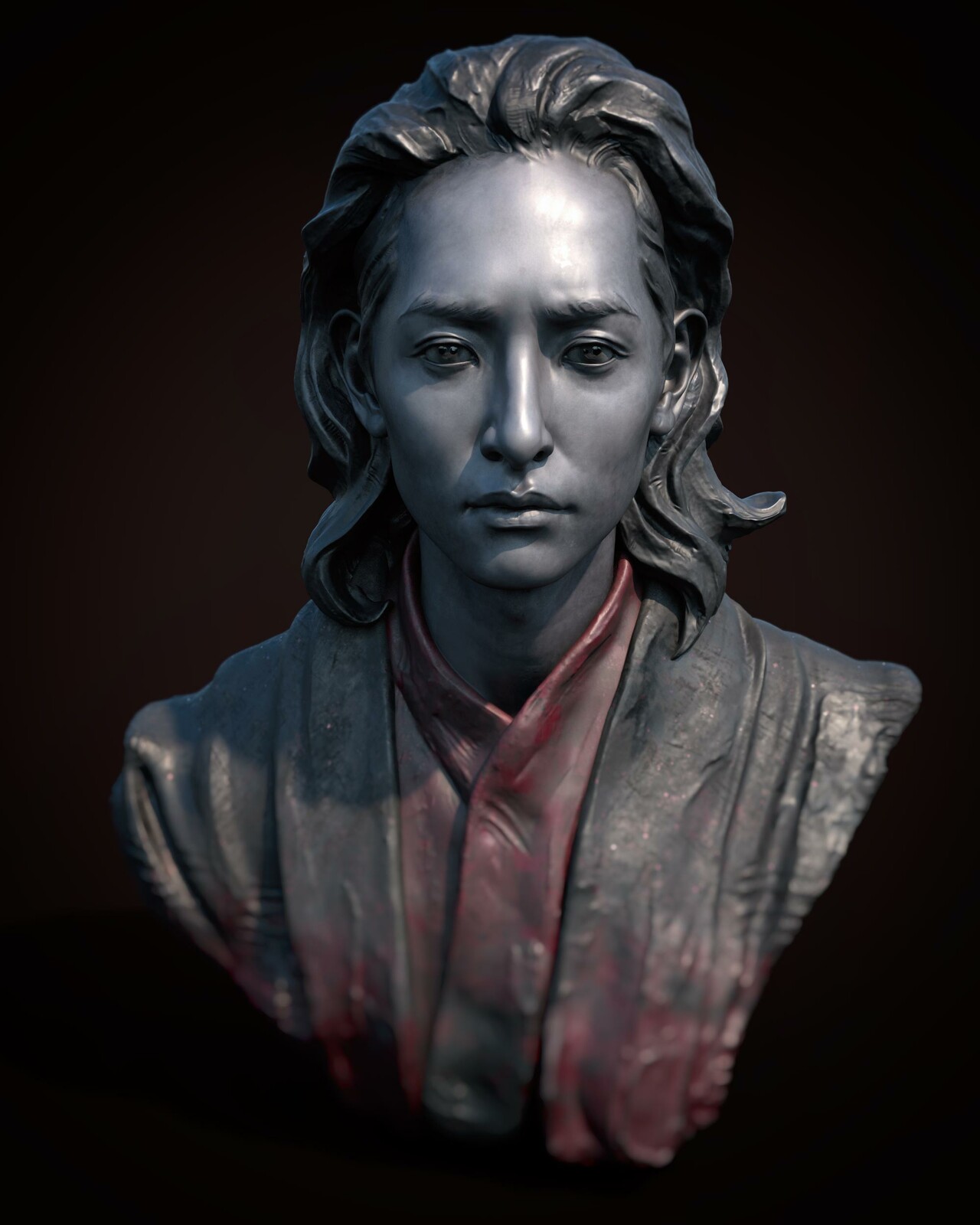 Gwi - this is a study based on Gwi the Vampire portrayed by 이수혁 in a Korean Drama 'The Scholar Who Walks the Night'. Color done in Substance Painter