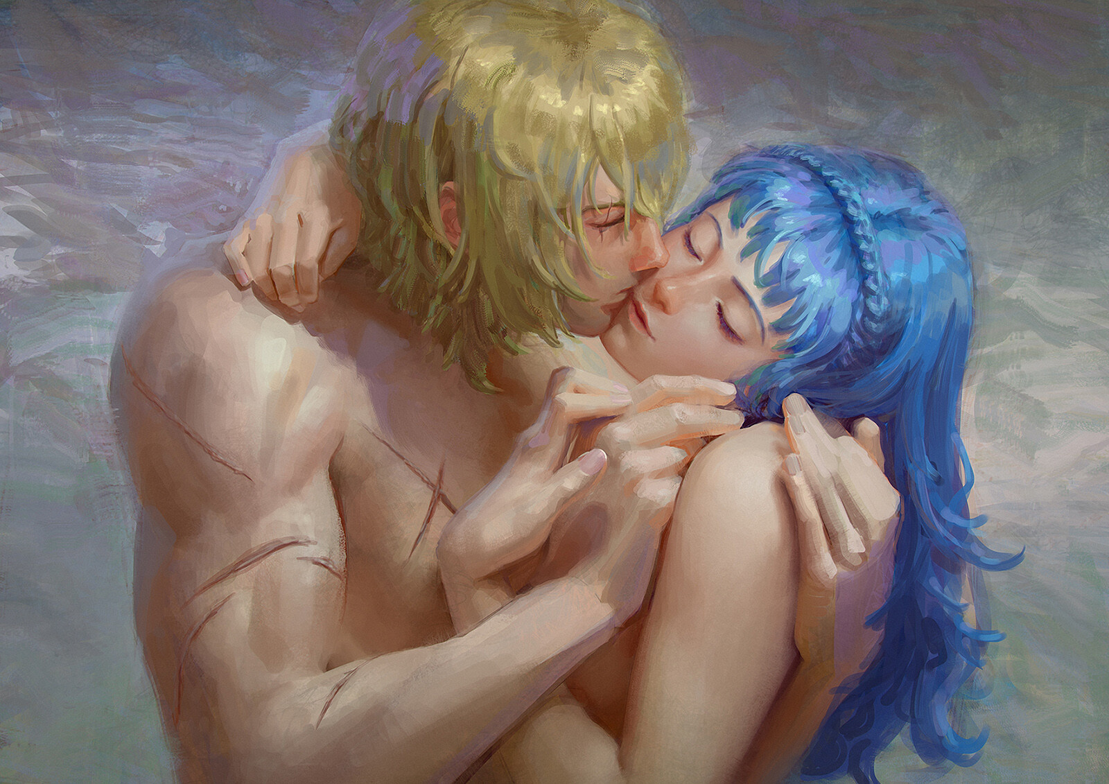 Dimitri and Marianne from Fire Emblem Three Houses. 