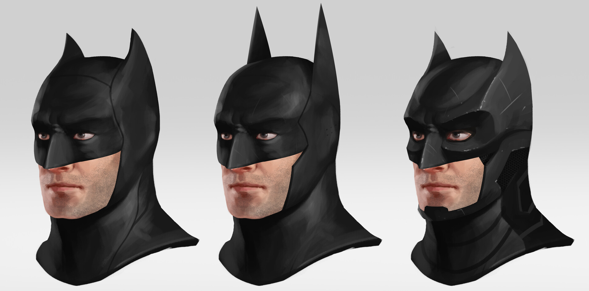 Kenneth Sofia - Batman Cowl Fan Art Concepts