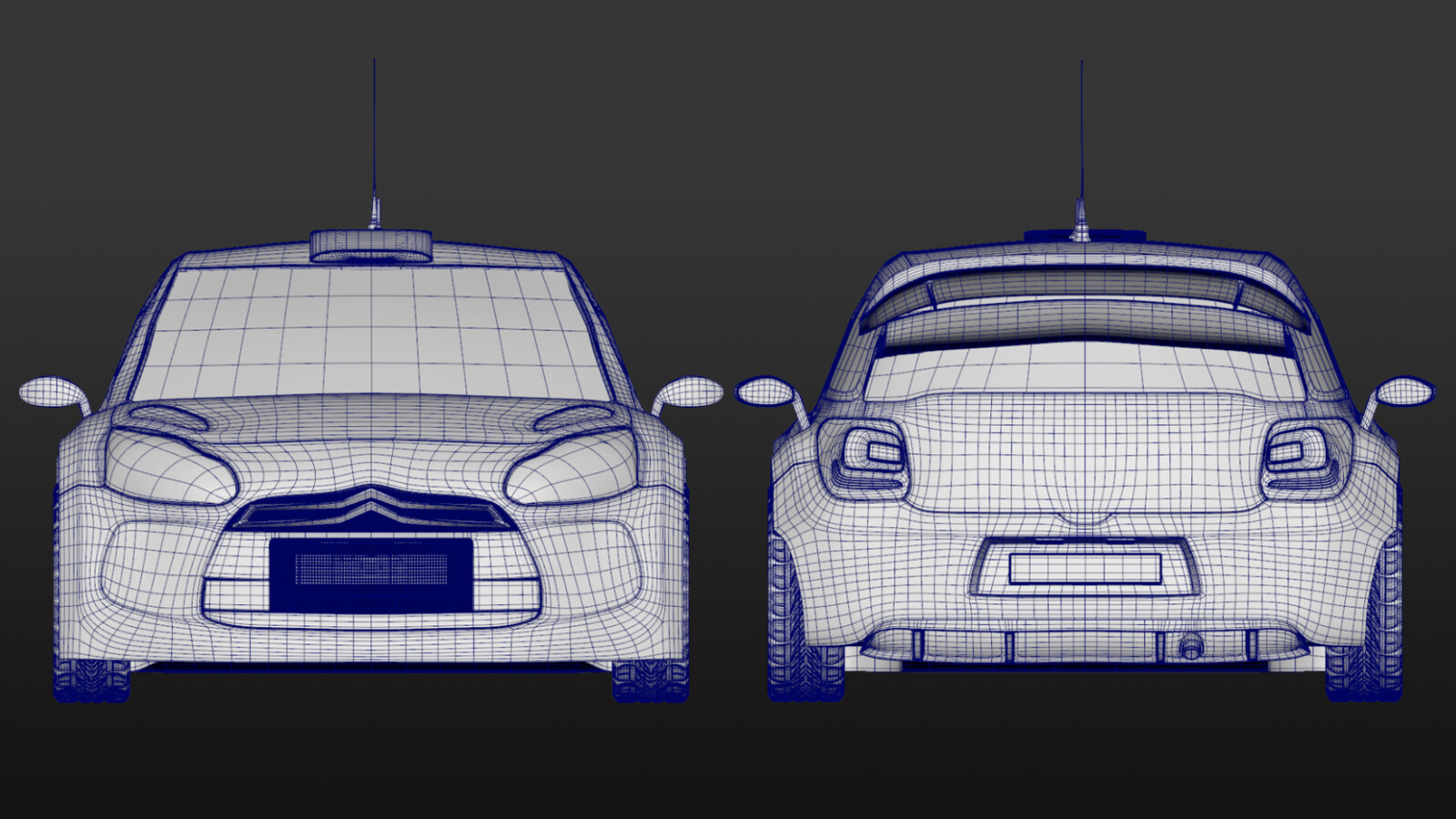 Geometry (front/back view)